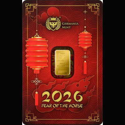 Germania Mint 1g Gold Bar – Year of the Horse