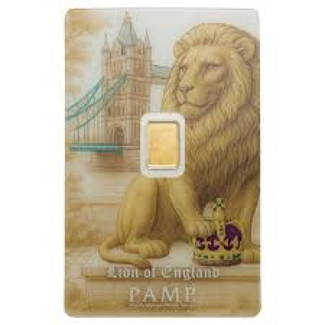 Pamp Lion of England 0.5g 24k Gold